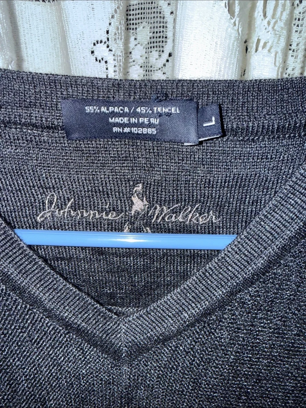 Johnnie Walker alpaca blend vest